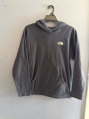 The North Face Boys Large 14/16 Glacier Fleece Pullover Hoodie Black